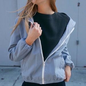 John Galt Windbreaker Lightweight hooded jacket by Brandy Melville OS